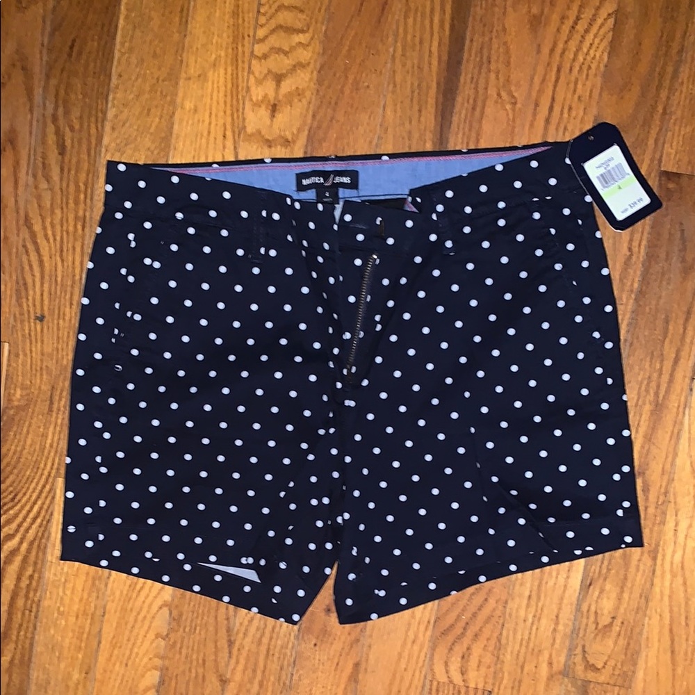 Nautica Men's Black Polka Dot Swim Shorts